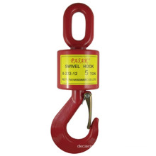 Forged Alloy Steel Tempered Wide Opening Lifting Swivel Hook